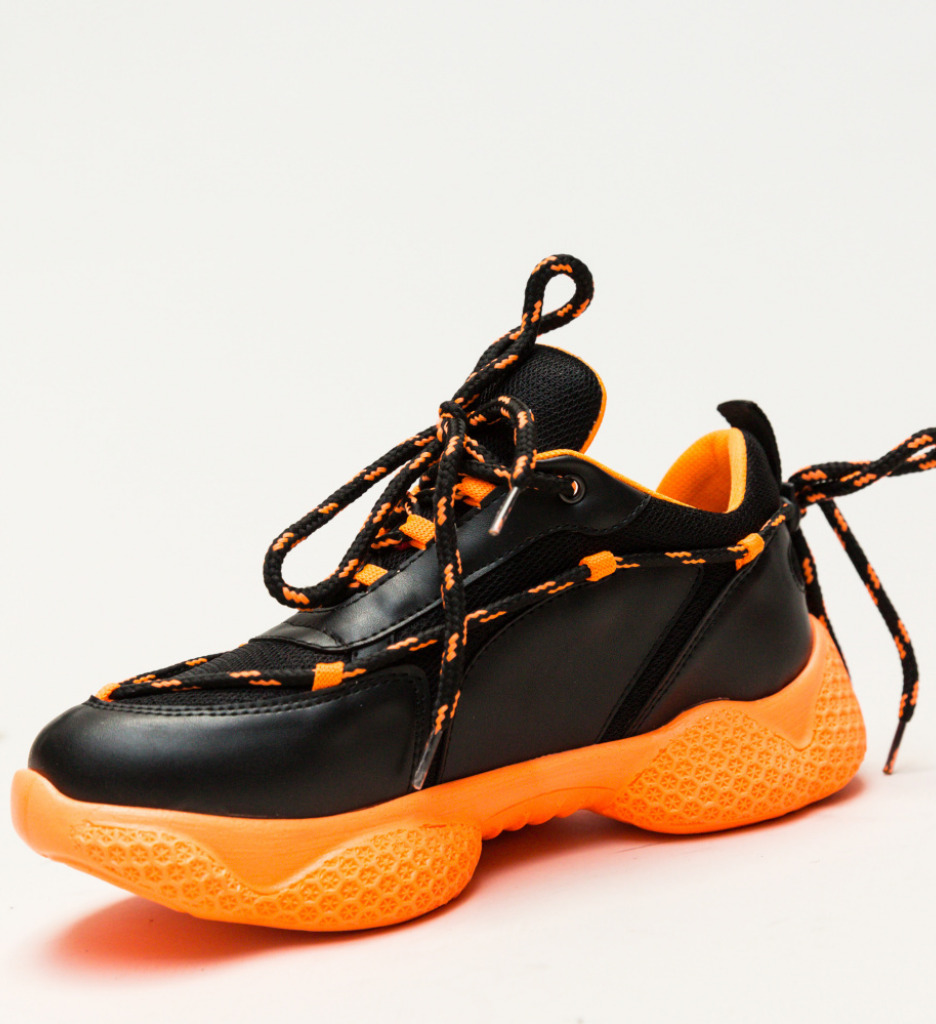 Pantofi Sport Kasey Portocalii - 4 | YEO