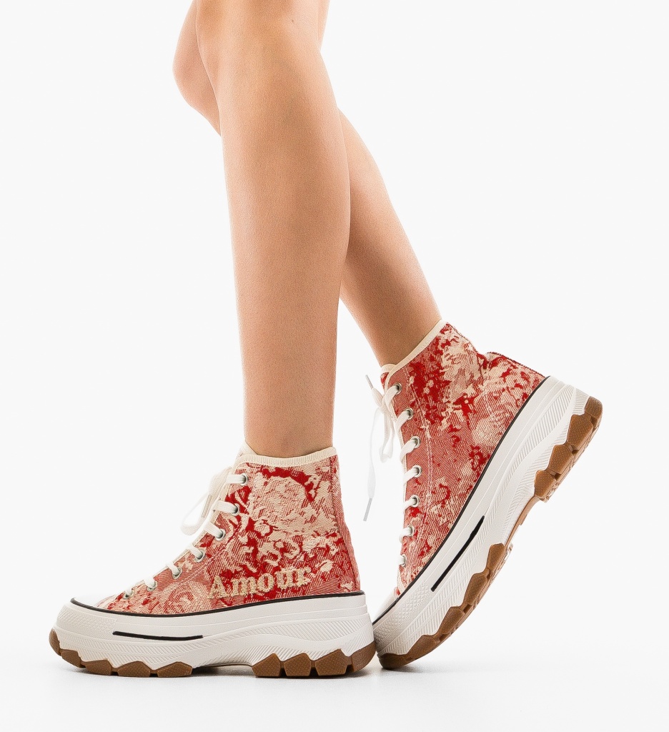 Pantofi sport Rico Rosii - 1 | YEO