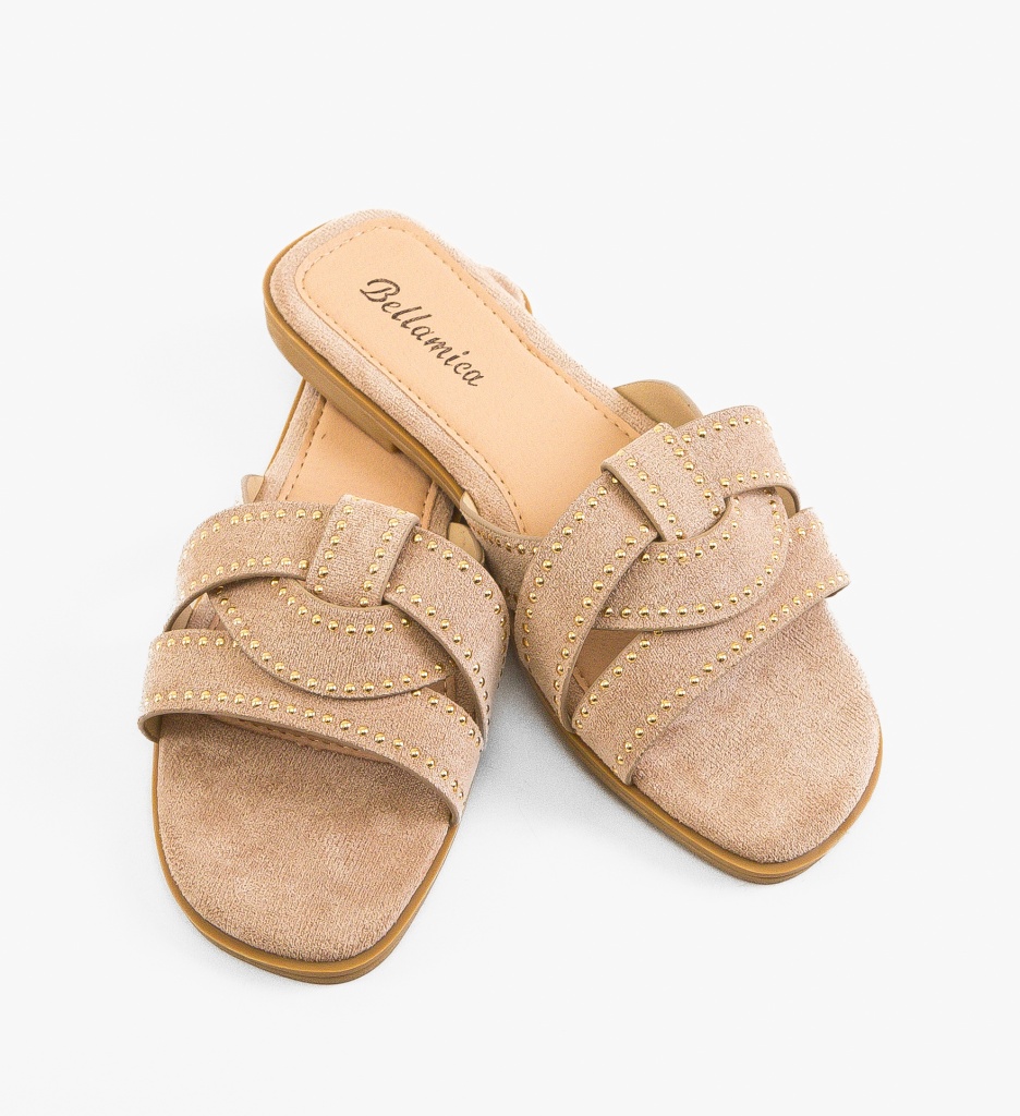 Papuci dama Gentry Khaki - 4 | YEO