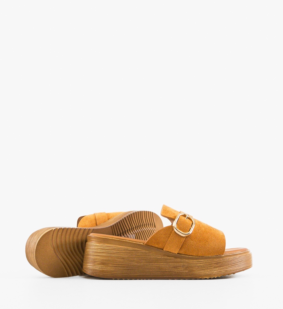 Papuci dama Priya Camel - 3 | YEO