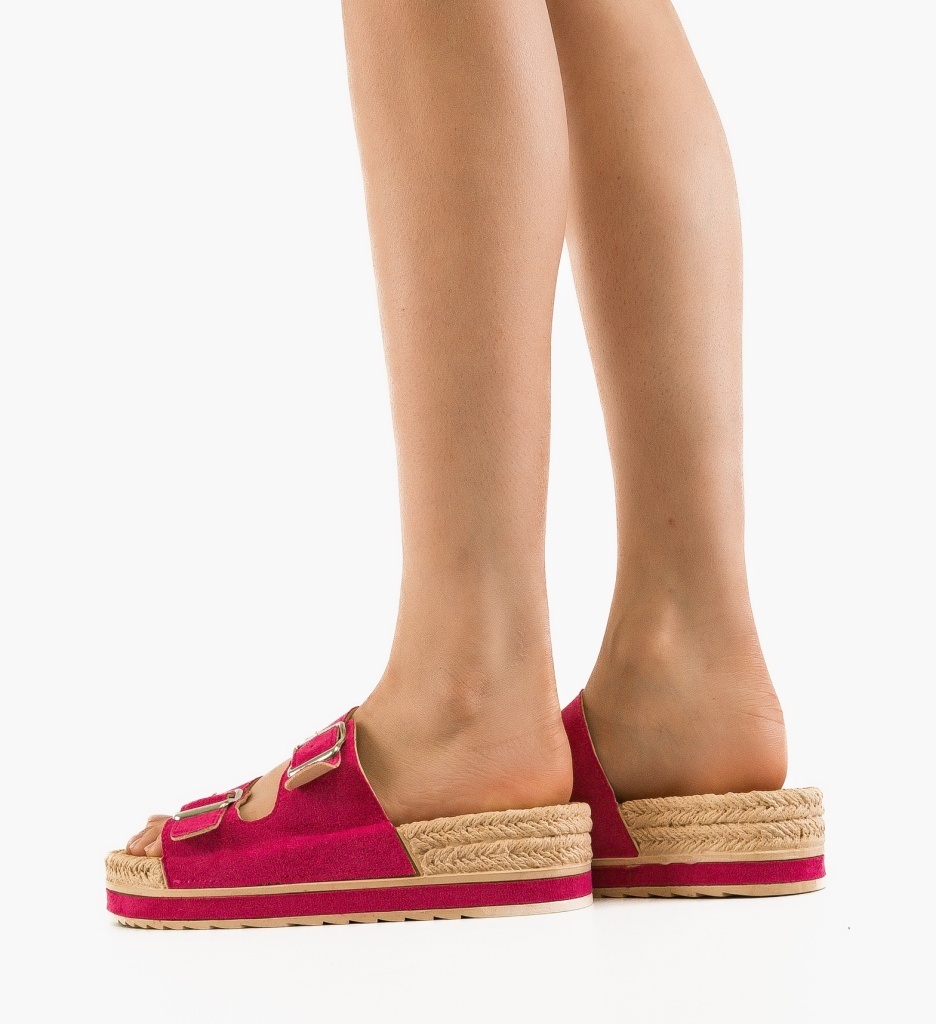 Papuci dama Roshun Fuchsia - 2 | YEO