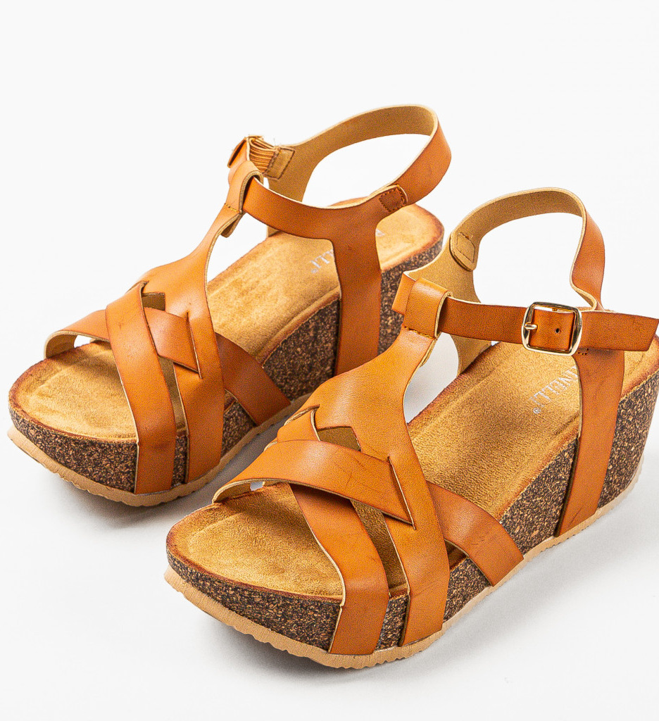 Platforme dama Chelsea Camel - 5 | YEO