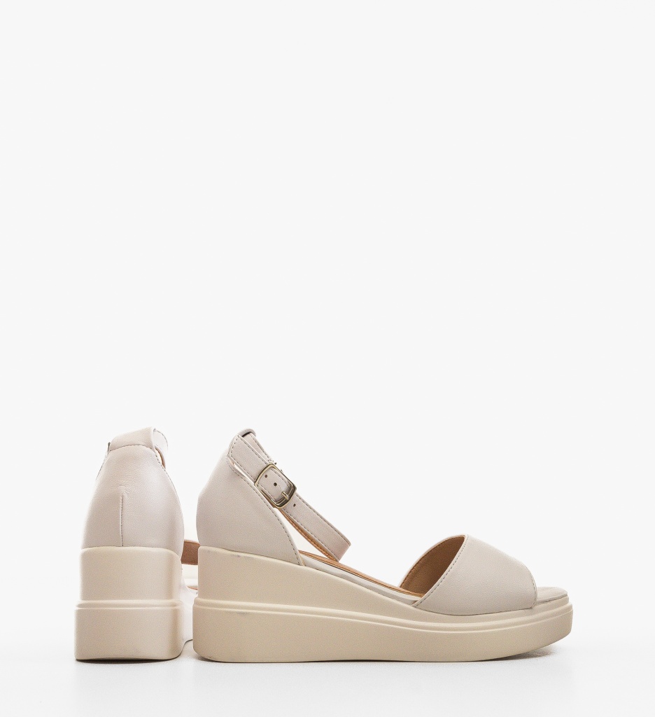 Platforme dama Honorus Albe - 1 | YEO
