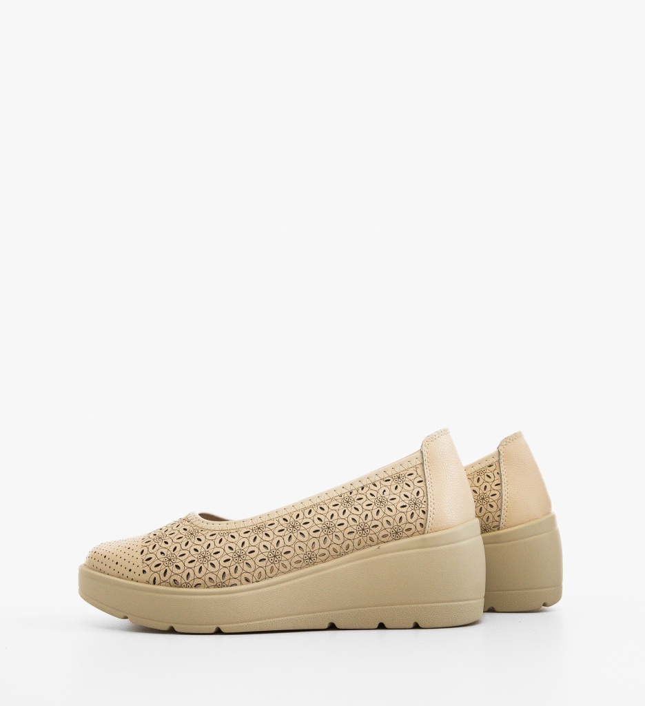 Platforme dama Kamiz Bej - 3 | YEO