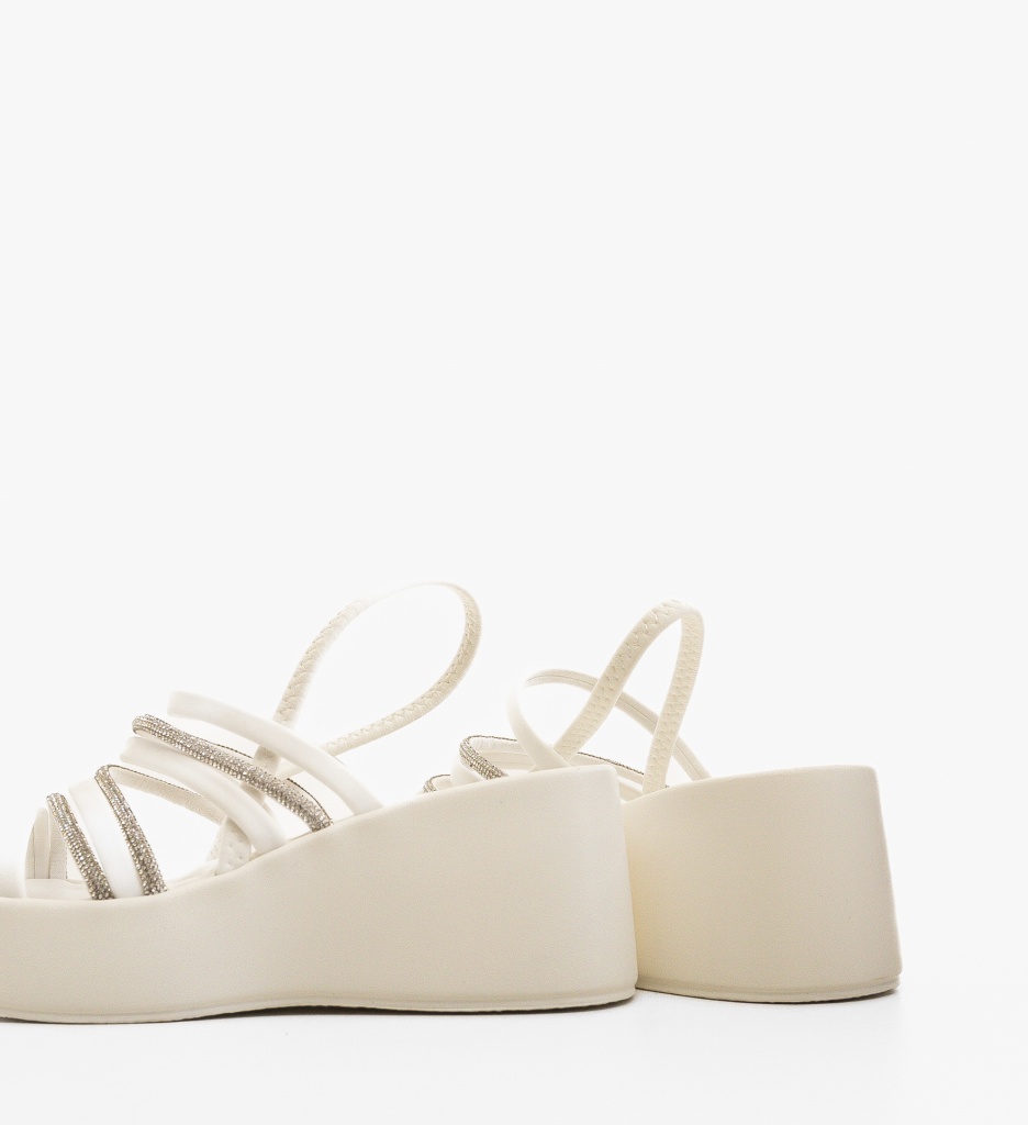 Platforme dama Popry Albe - 1 | YEO