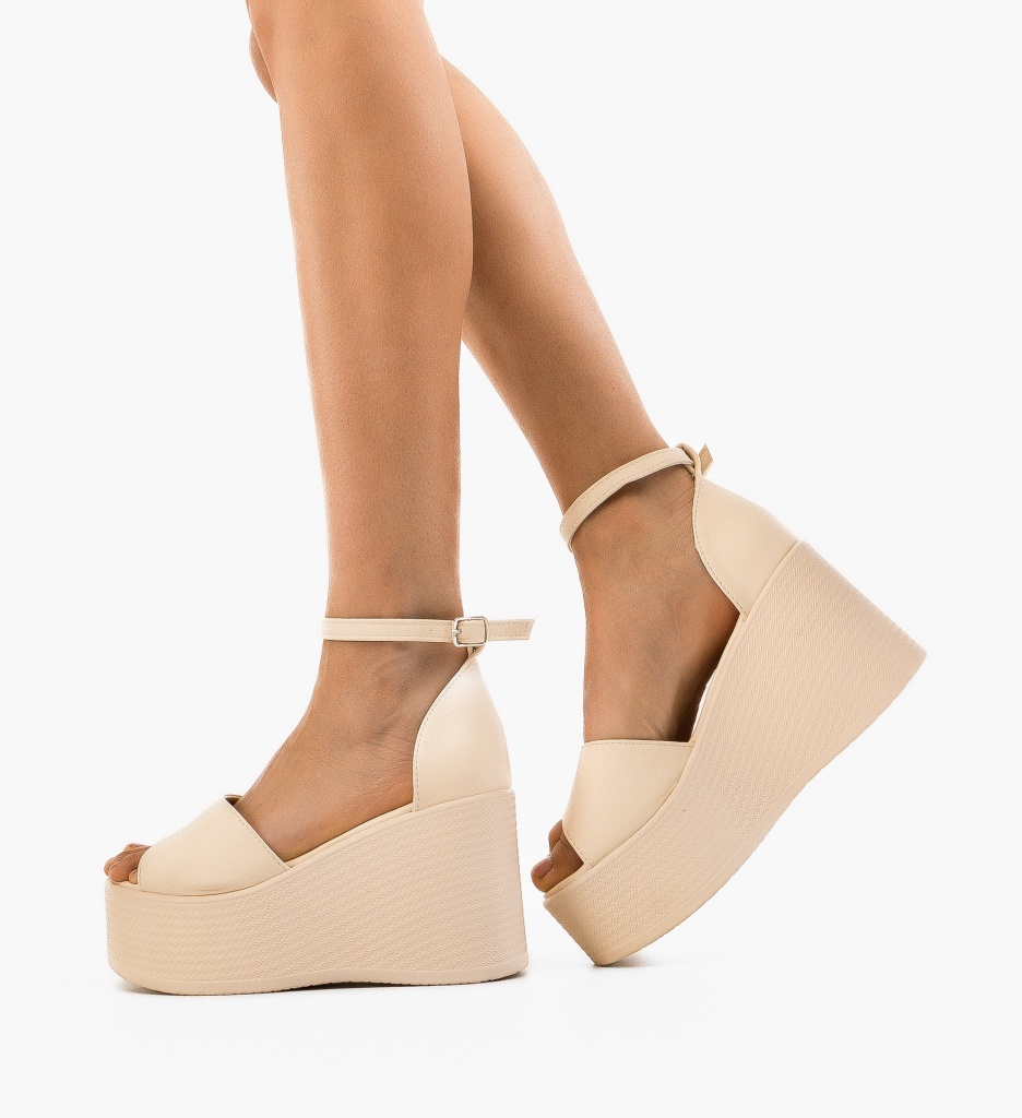 Platforme dama Tamar Bej - 1 | YEO