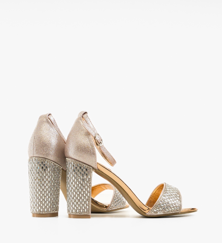 Sandale cu toc Sigma Roze - 2 | YEO