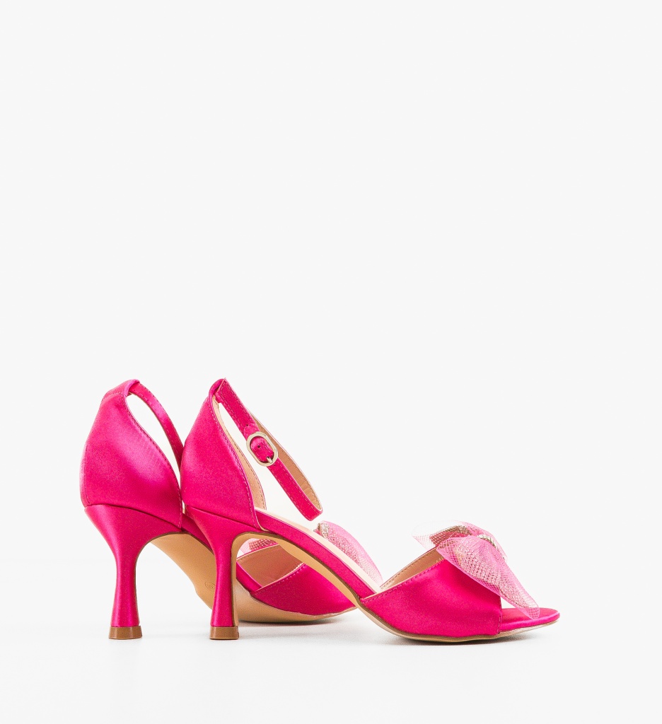 Sandale cu toc Ugrag Fuchsia - 2 | YEO