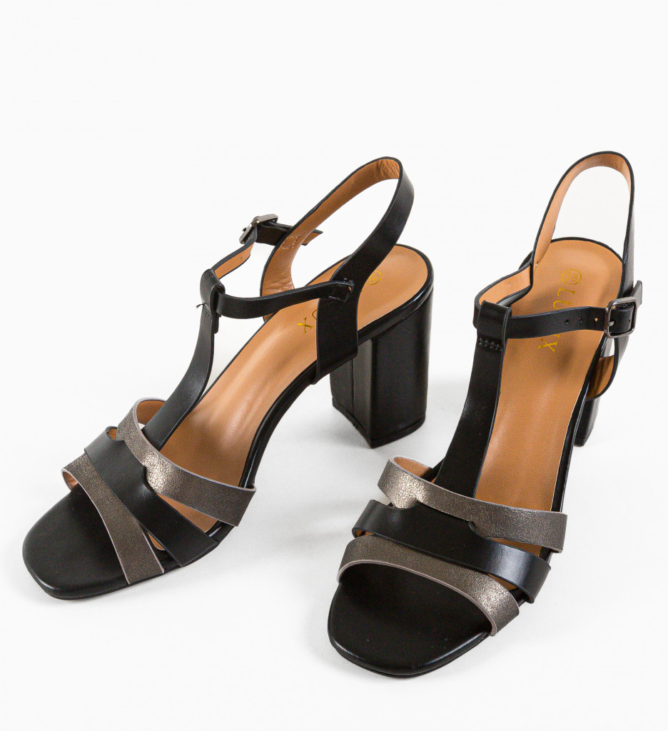 Sandale dama Arcos Negre - 5 | YEO