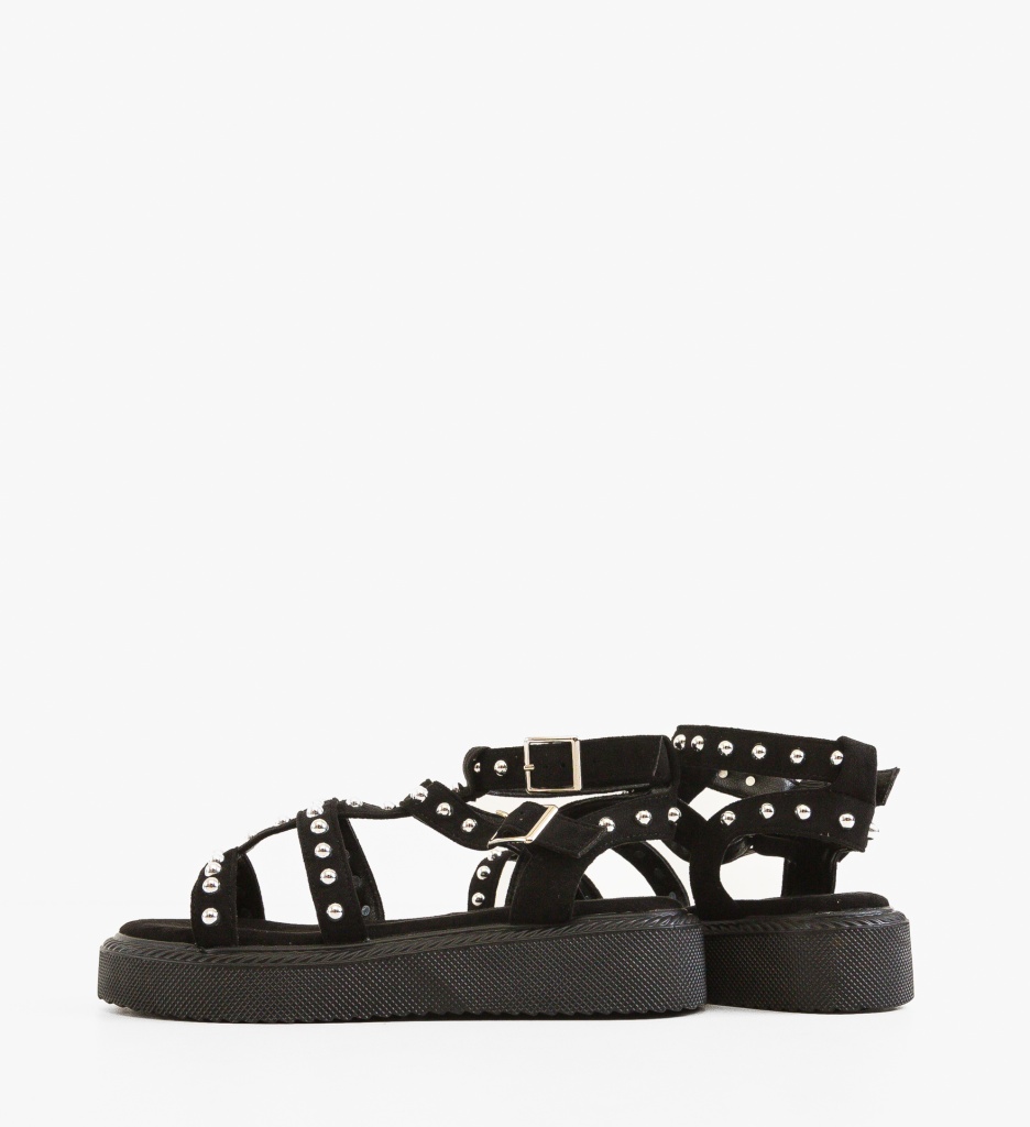 Sandale dama Bergamo Negre - 4 | YEO