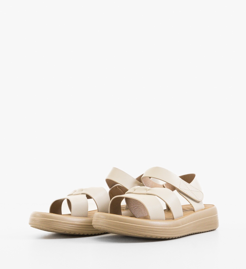 Sandale dama Damaro Bej - 2 | YEO