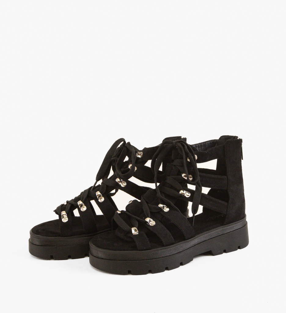 Sandale dama Kahaja Negre - 2 | YEO