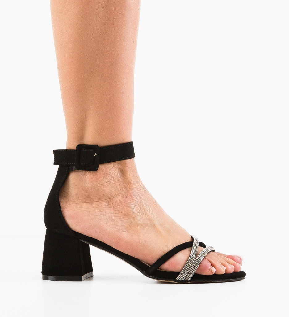 Sandale dama Lazy Negre - 5 | YEO