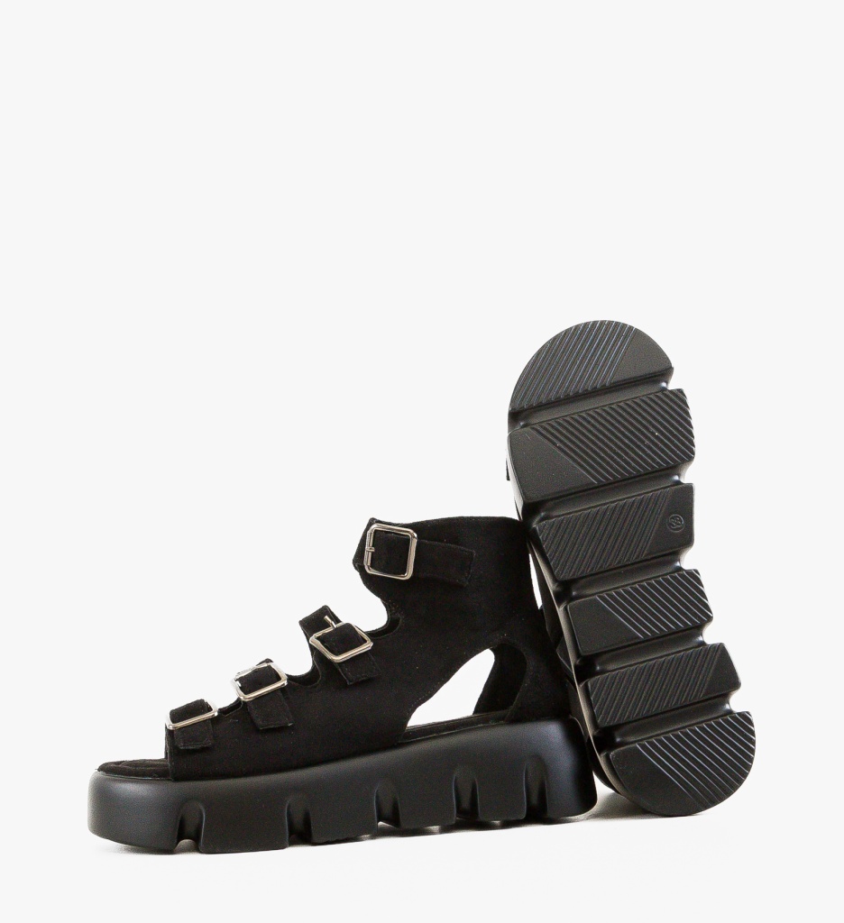 Sandale dama Mirok Negre - 5 | YEO