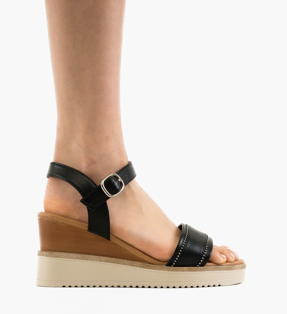 Sandale dama Porter Negre - 5 | YEO