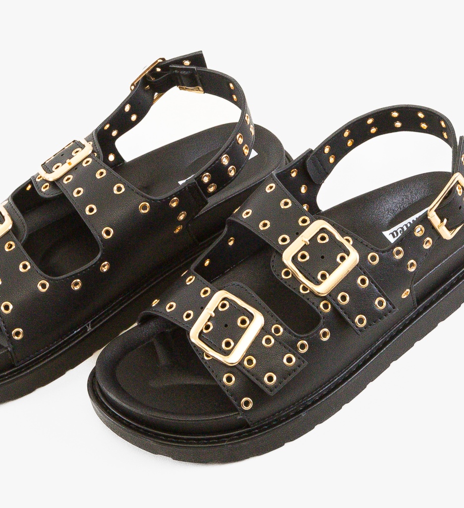 Sandale dama Rhea Negre - 5 | YEO