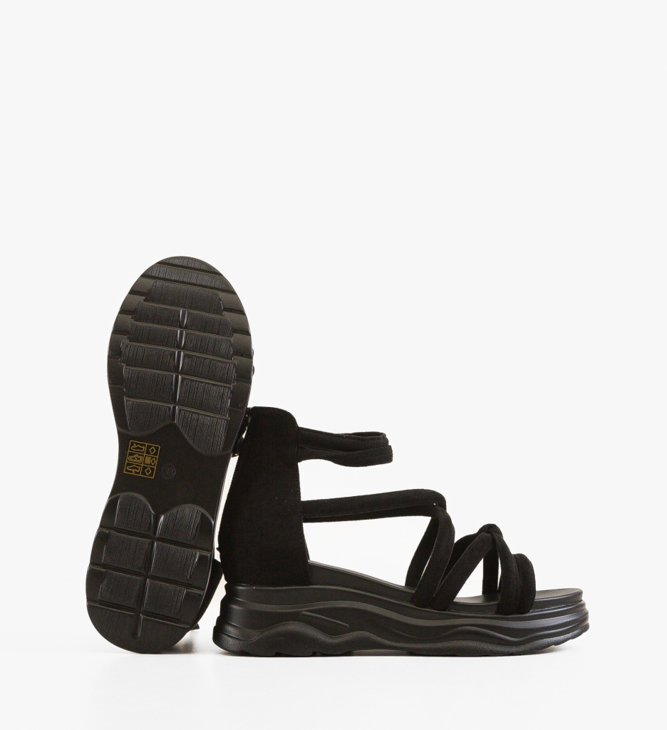 Sandale dama Sanigary Negre - 2 | YEO