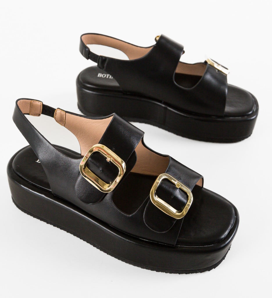 Sandale dama Willow Negre - 5 | YEO