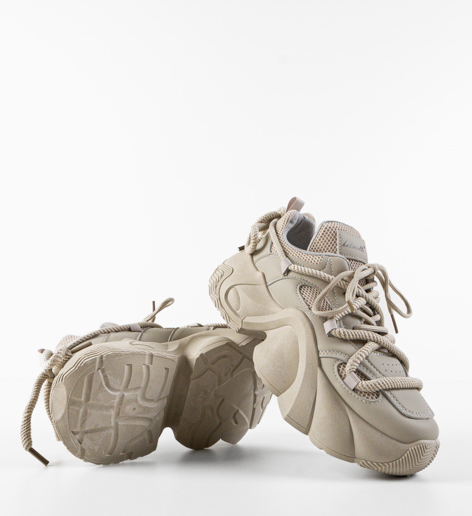 Poze Sneakers dama Aculbria Bej DePurtat