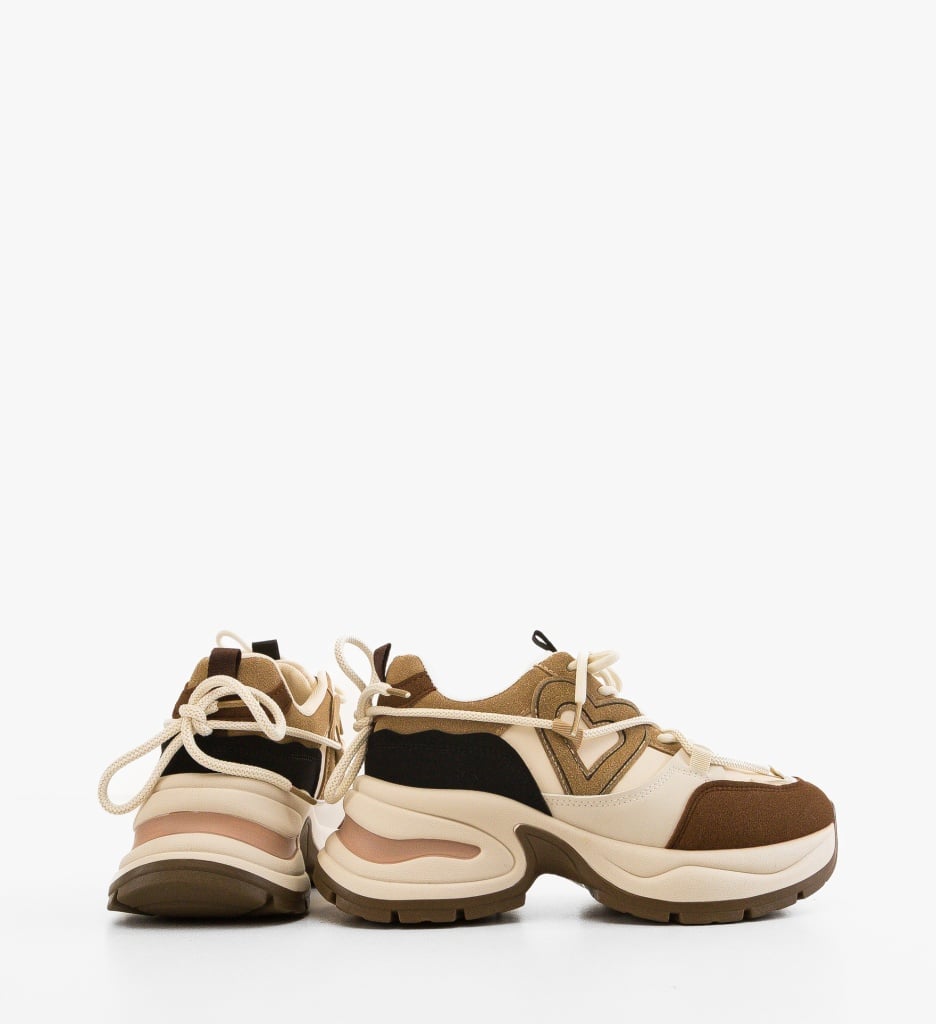 Sneakers dama Arjun Khaki - 3 | YEO