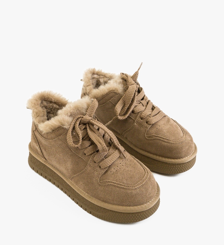 Sneakers dama Caberme Khaki - 3 | YEO