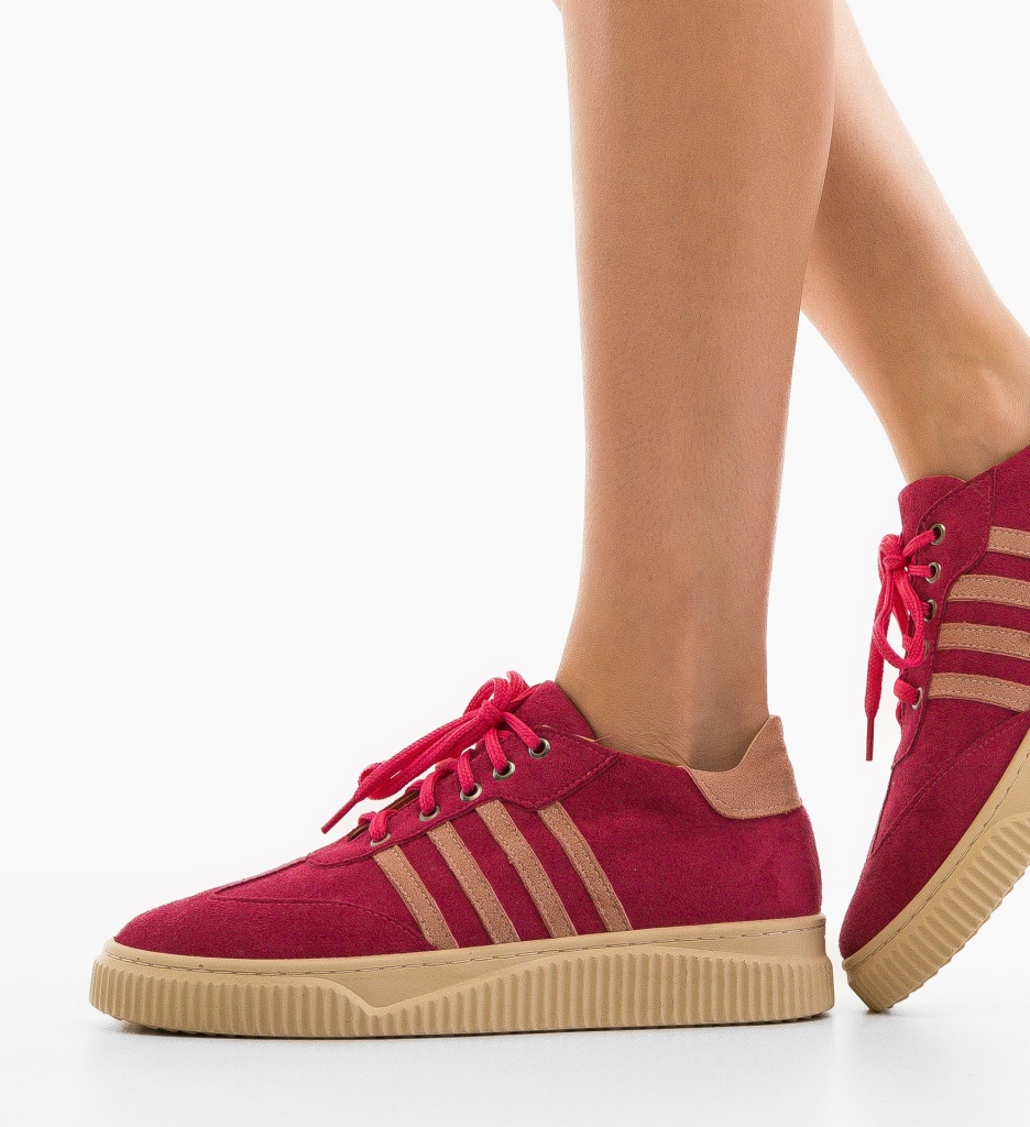 Sneakers dama Crimson Fuchsia - 2 | YEO