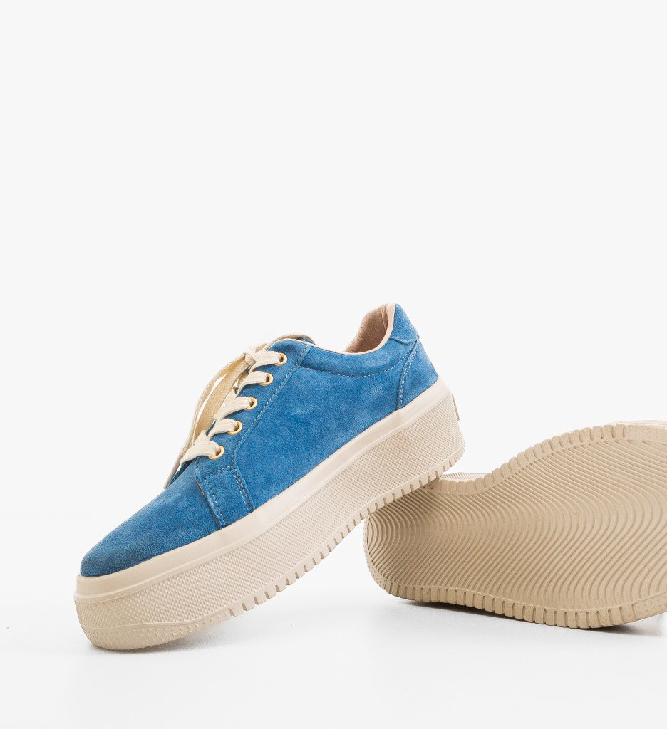 Sneakers dama Daravo Albastri - 3 | YEO