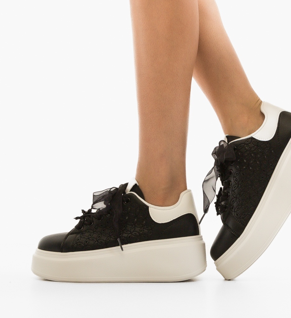 Sneakers dama Diflor Negri