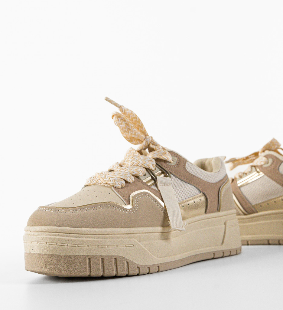 Sneakers dama Don Khaki - 5 | YEO