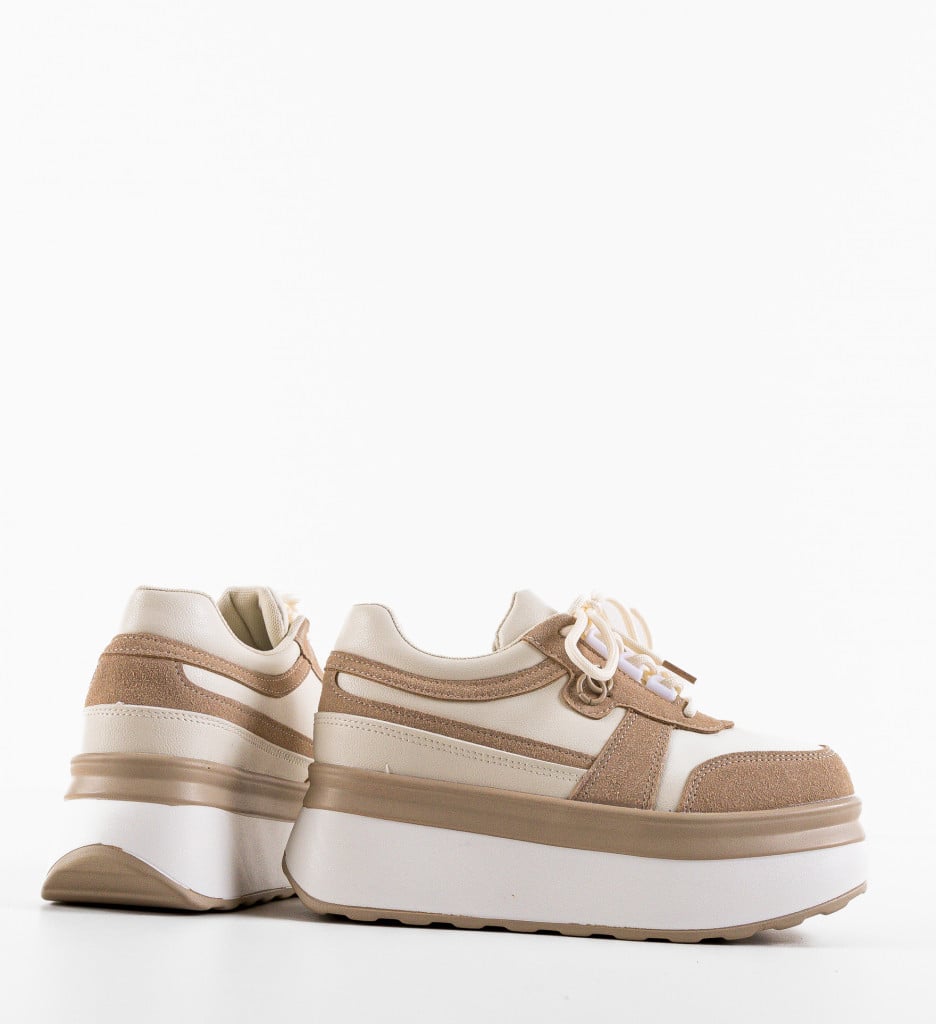 Sneakers dama Dystrilor Bej - 3 | YEO