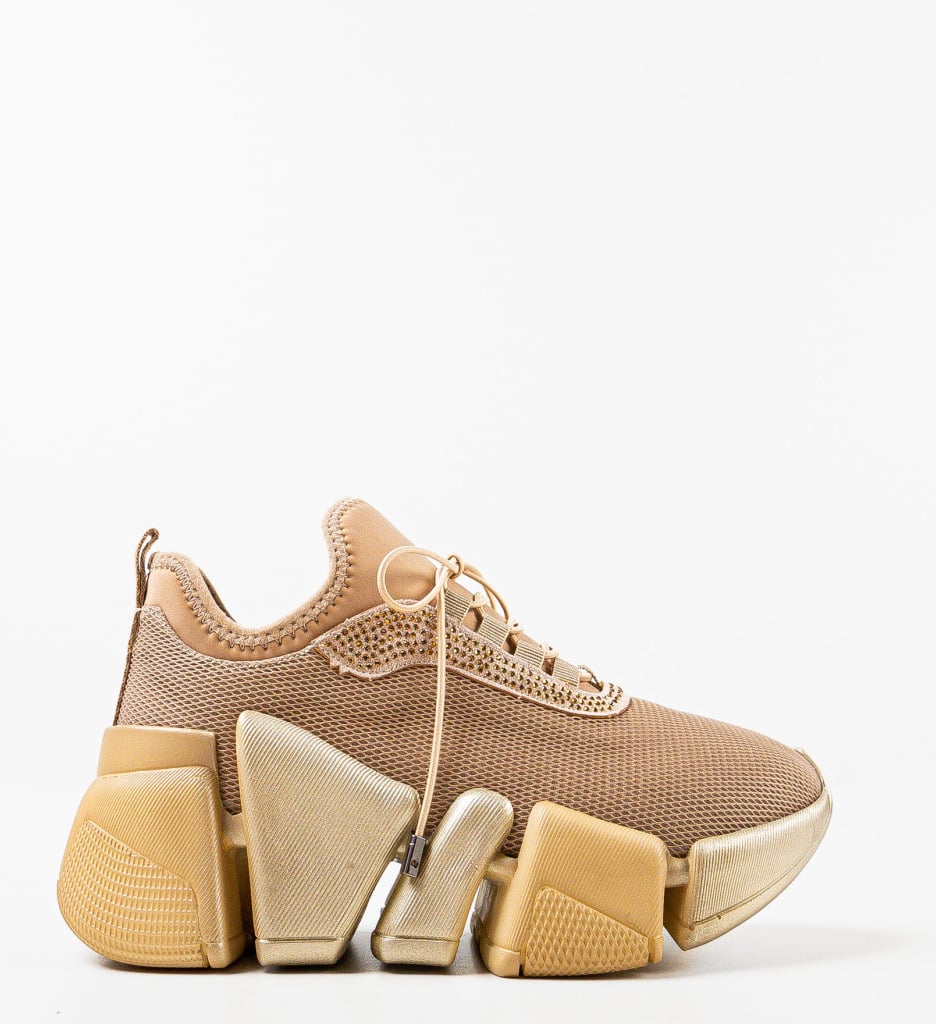 Sneakers dama Firefly Bej - 3 | YEO