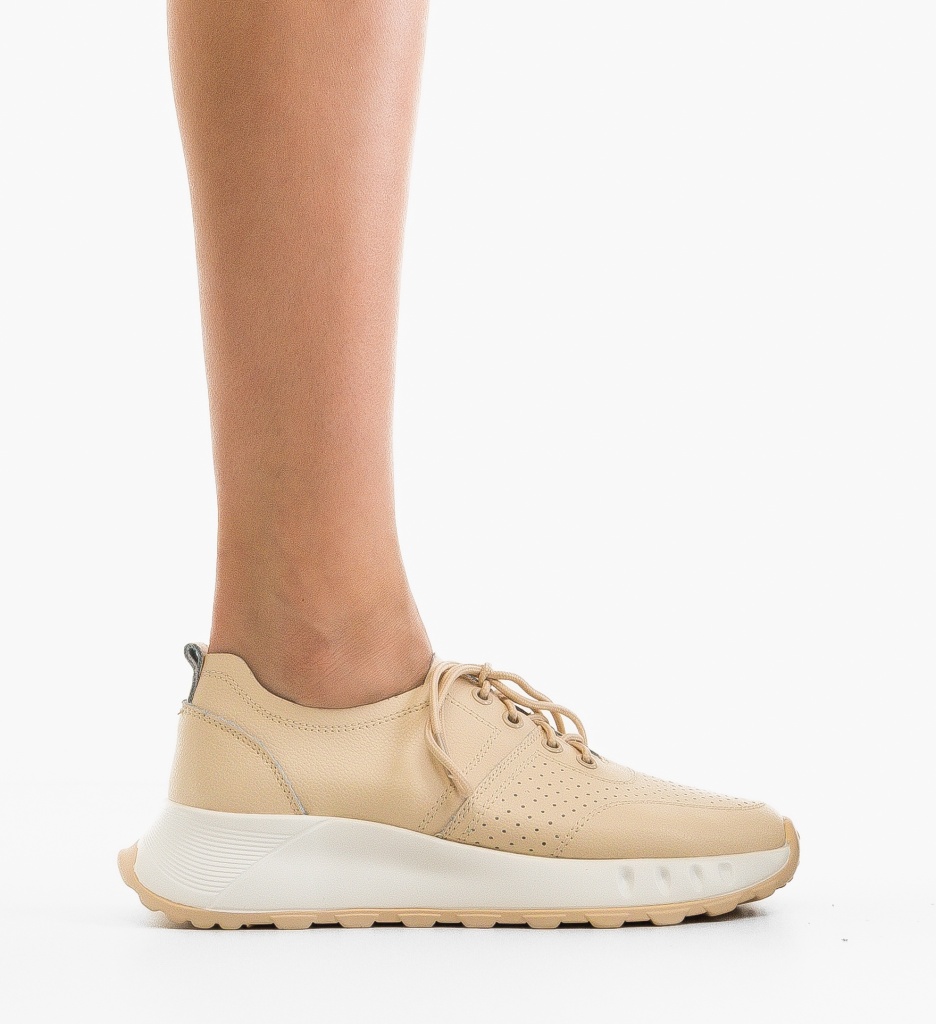 Sneakers dama Horazia Bej - 5 | YEO