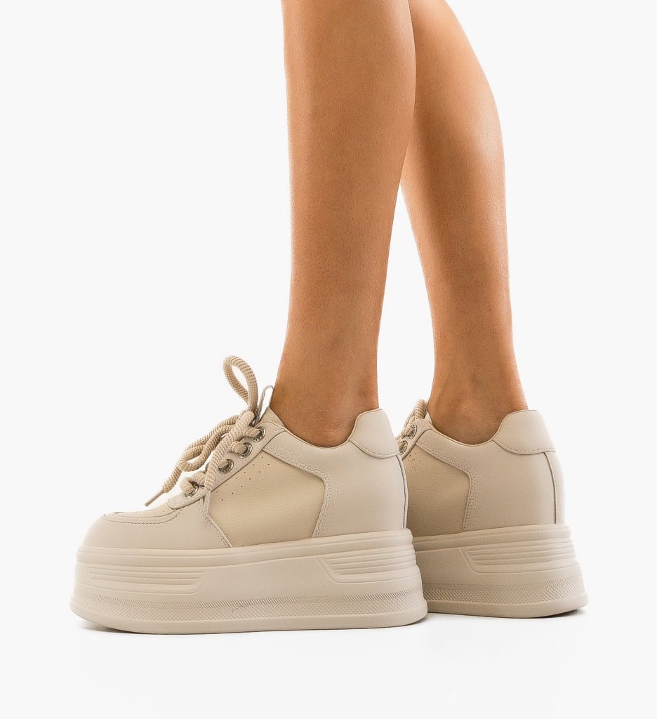 Sneakers dama Janje Bej - 3 | YEO