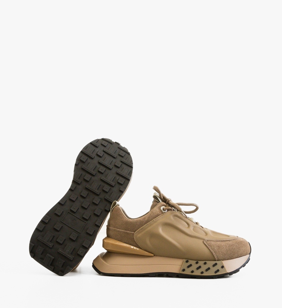 Sneakers dama Kajmer Khaki - 5 | YEO
