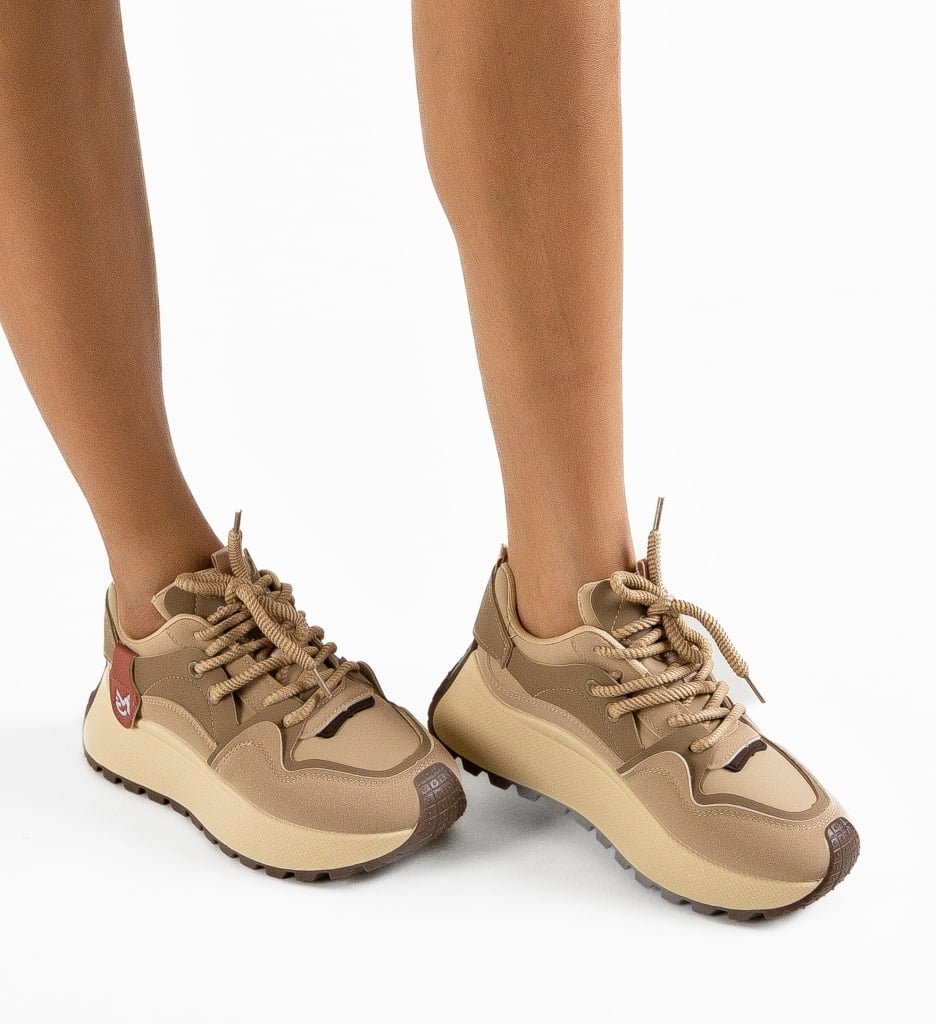 Sneakers dama Mordian Khaki - 1 | YEO