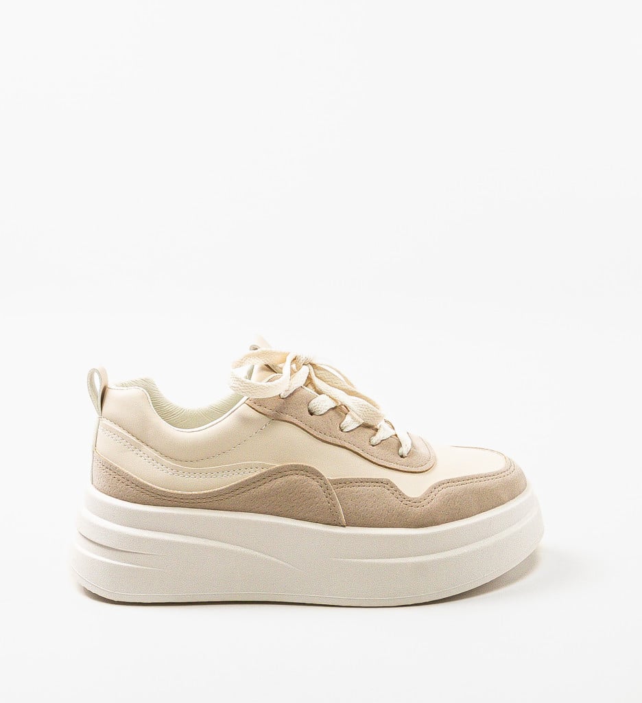 Sneakers dama Oradela Bej - 3 | YEO