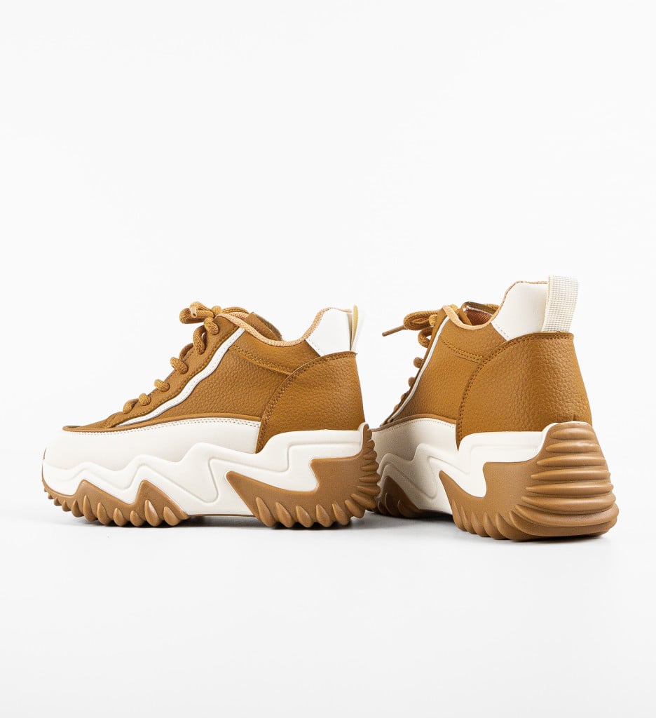 Sneakers dama Orangyna Camel - 4 | YEO