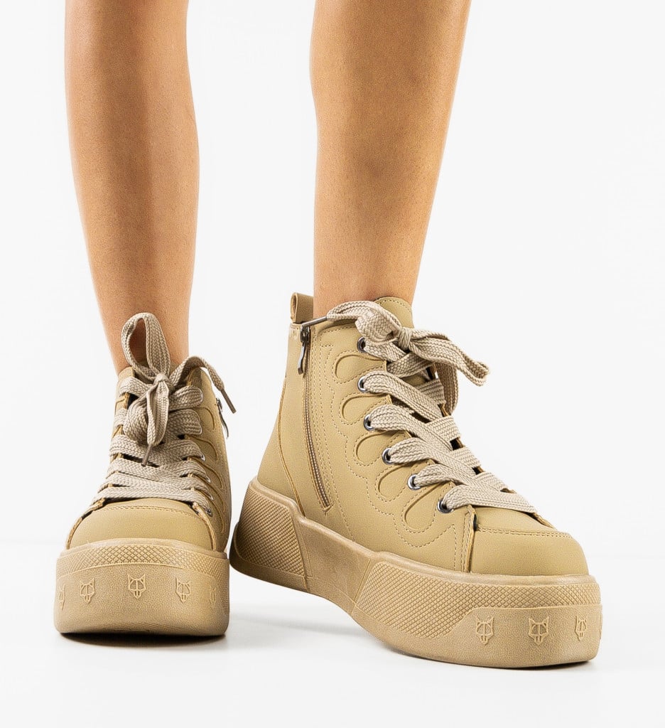 Sneakers dama Piret Khaki - 1 | YEO