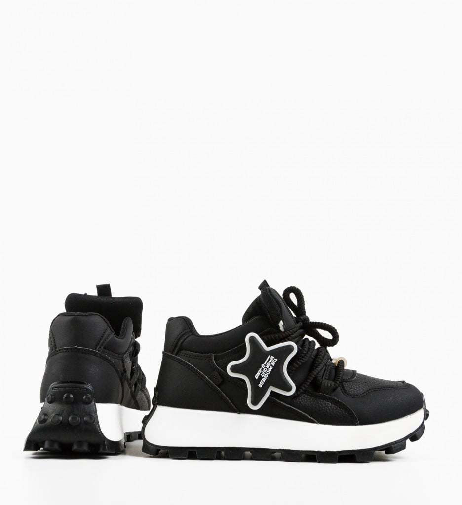 Sneakers dama Starko Negri - 3 | YEO