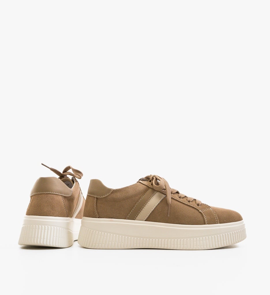 Sneakers dama Wansa Bej - 4 | YEO