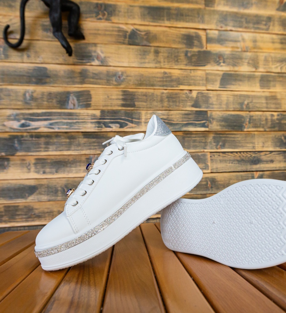 Sneakers dama Weland Argintii - 5 | YEO