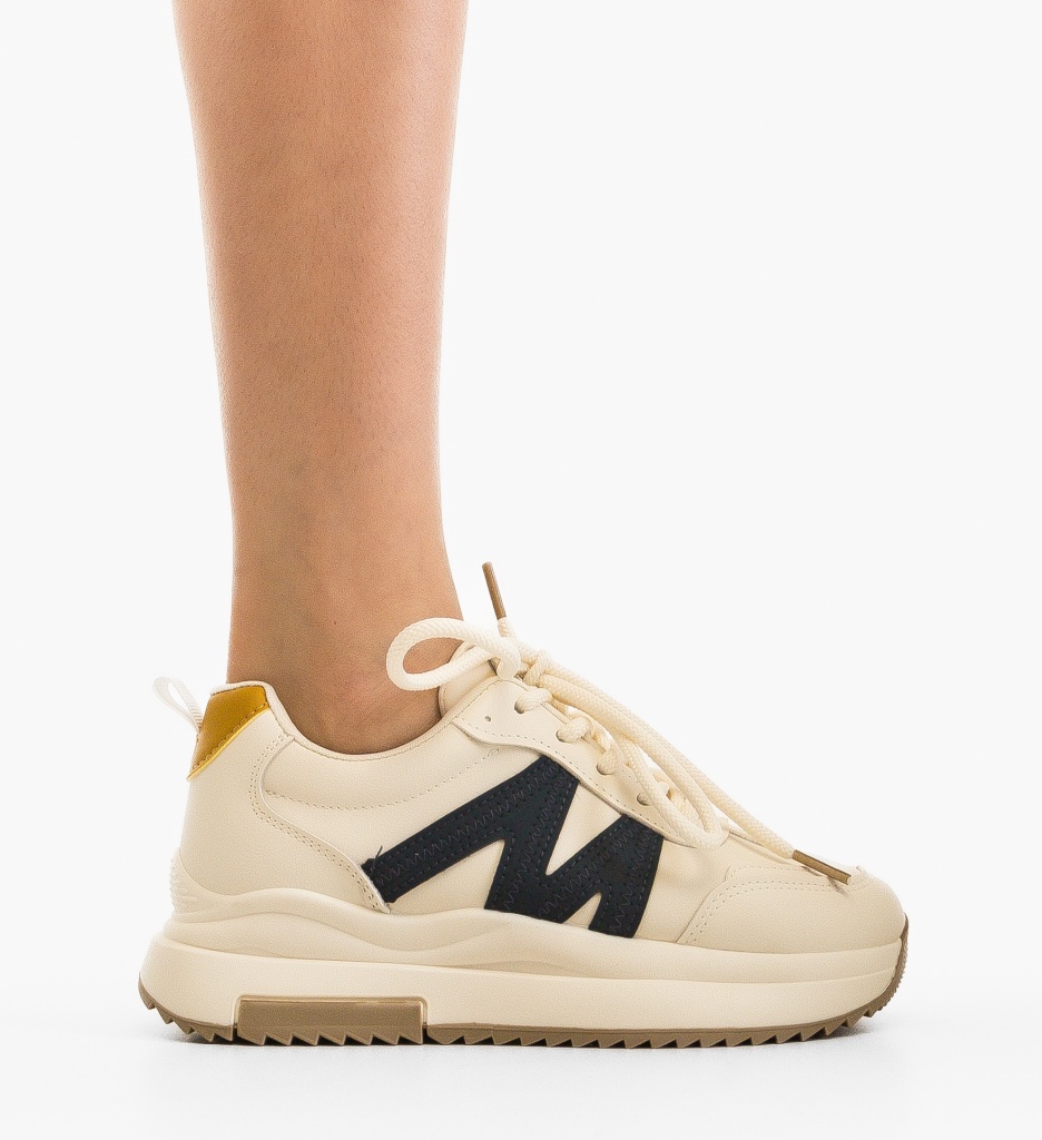 Sneakers dama Zuhra Bej 2 - 5 | YEO