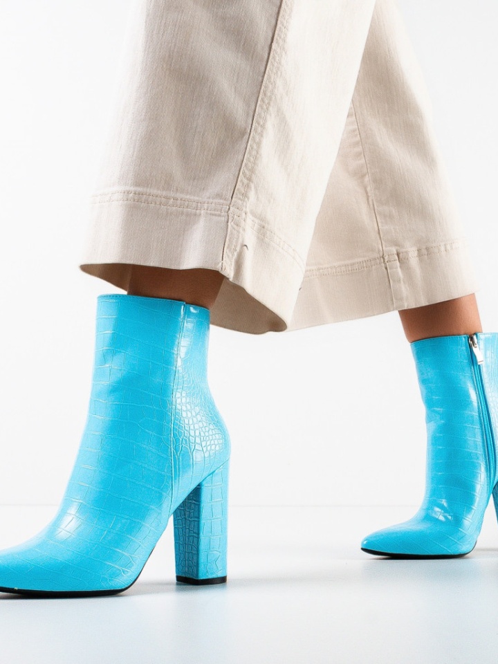 Botine dama Beatrix Albastre