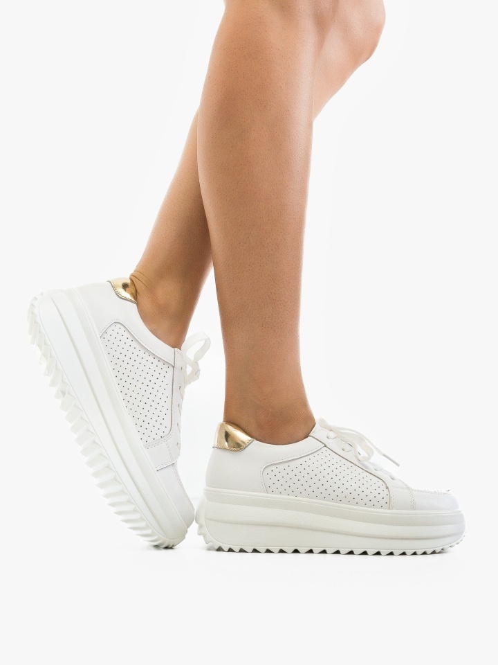 Pantofi Casual Cazmi Albi 2