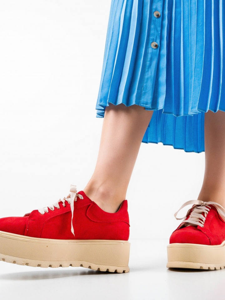 Pantofi casual dama Dylyan Rosii