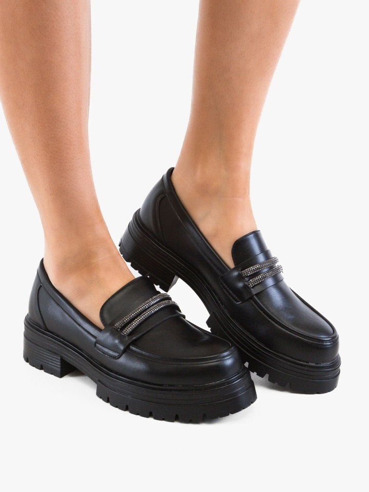 Pantofi casual dama Uster Negri