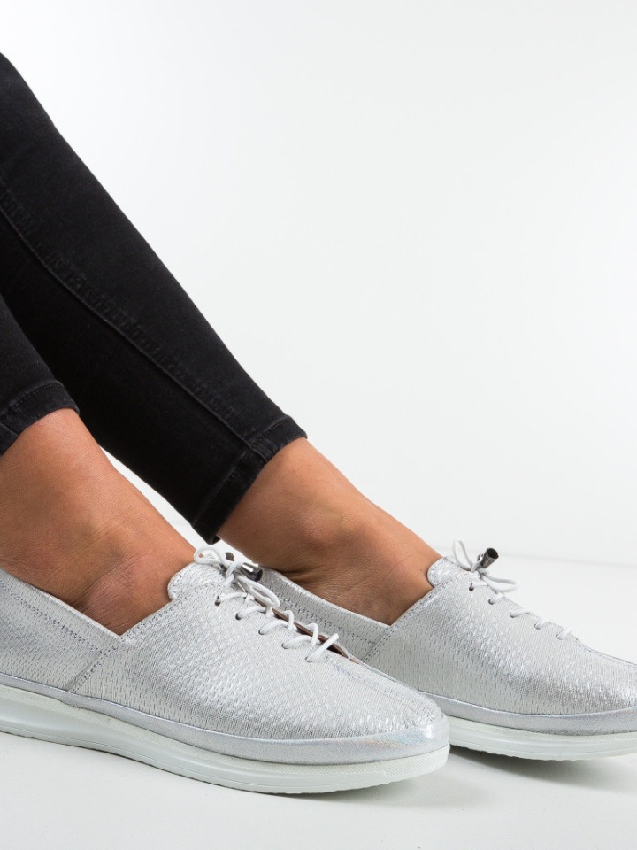Pantofi Casual Zaki Argintii