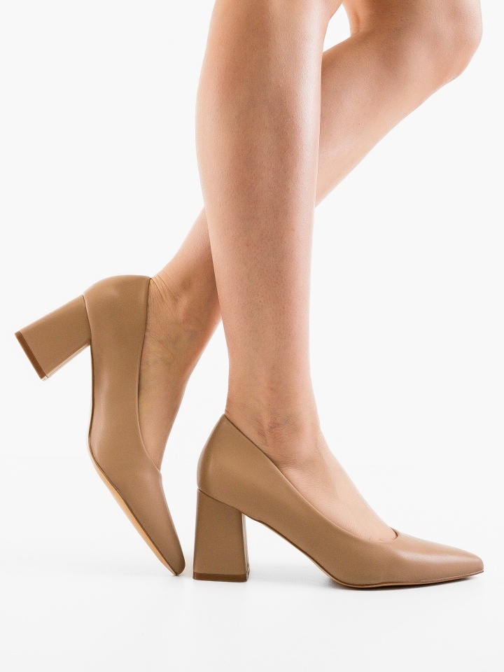 Pantofi cu toc Kanuy Nude