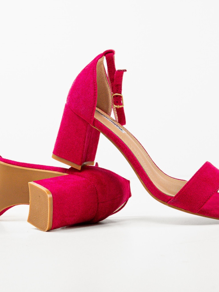 Sandale cu toc Philomela Fuchsia