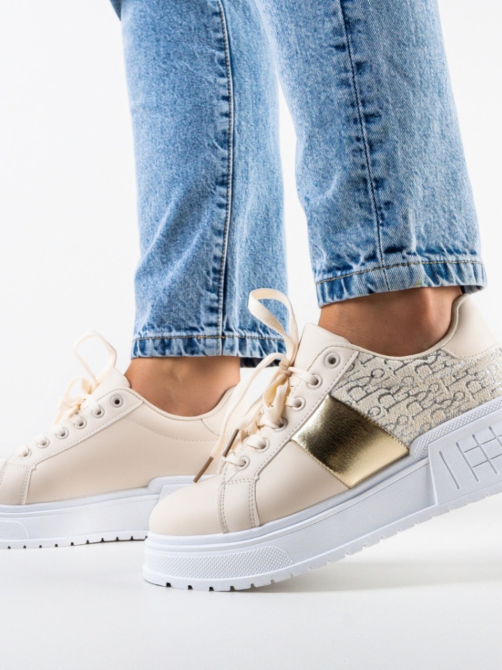 Sneakers dama Fannie Bej
